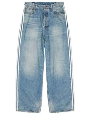 Balenciaga Adidas Large Baggy Trousers - Blue
