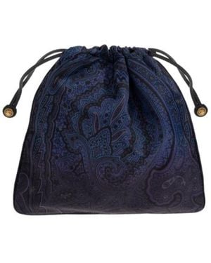 Etro Patterned Clutch - Blue