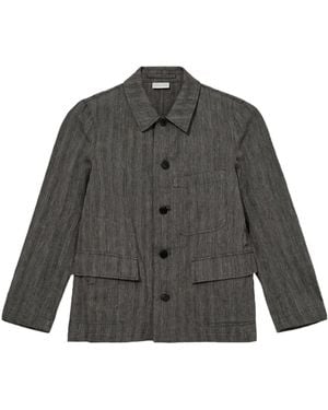 Dries Van Noten Buttoned Jacket - Grey