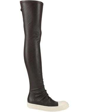 Rick Owens Over-The-Knee Boots - White