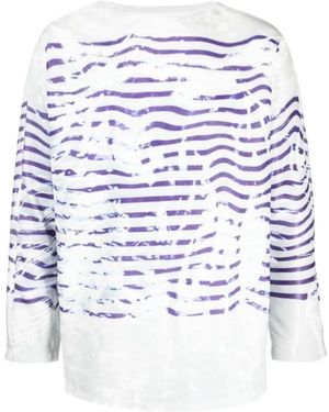 Doublet Mirage Basque Long-Sleeve T-Shirt - Blue