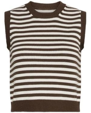 Marella Sleeveless Cotton And Silk Top - Black