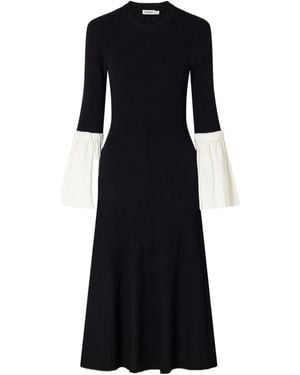 Jonathan Simkhai Maelle Ribbed Knit Midi Dress - Black