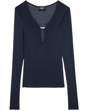 Zadig & Voltaire Long-Sleeved T-Shirt - Blue
