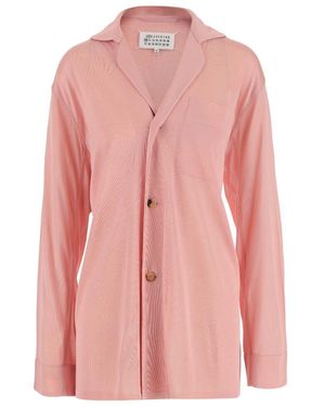 Maison Margiela Single-Breasted Cardigan - Pink