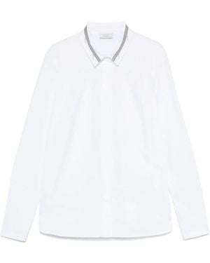 Peserico Trim-Detailed Shirt - White