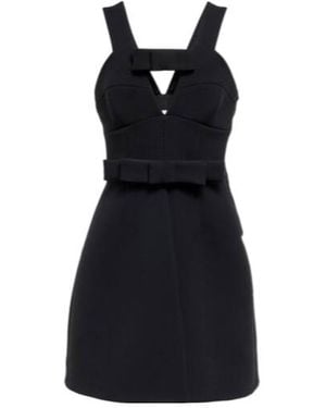 Jil Sander Wool-Blend Crêpe Minidress - Black
