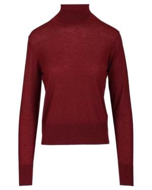 forte_forte Merino Wool Turtleneck Knitwear - Red