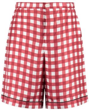 Prada Logo Shorts - Red