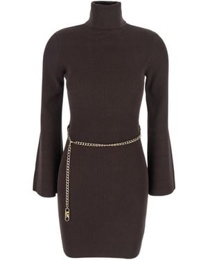 MICHAEL Michael Kors Beltd Mini Dress - Black