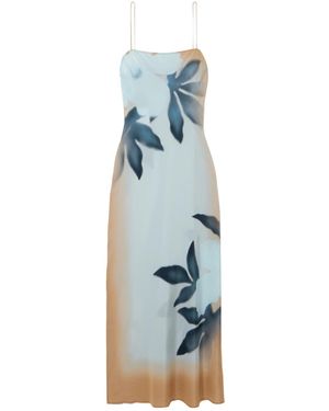 SIR. Floral Linen Maxi Dress in Red | Lyst SIR. Floral Linen Maxi Dress in Red | Lyst