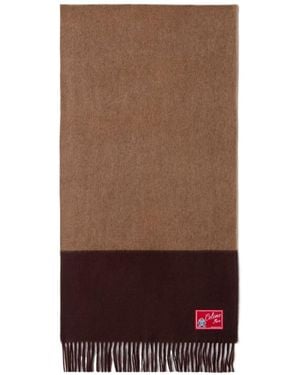 Celine Bicolor Cashmere Scarf - Brown