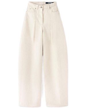 Jacquemus Belt Loop Denim Pants - White