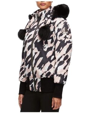 Moose Knuckles Hooded Down Jacket - White
