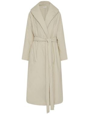The Row Francine Long Tunic Coat - White