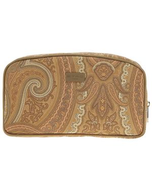 Etro Zippered Clutch - Natural