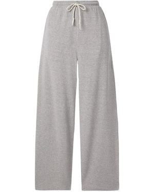 The Elder Statesman Daily Wide-Leg Joggers - Grey