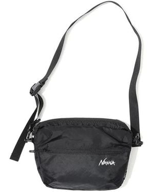 NANGA Zippered Shoulder Bag - Black