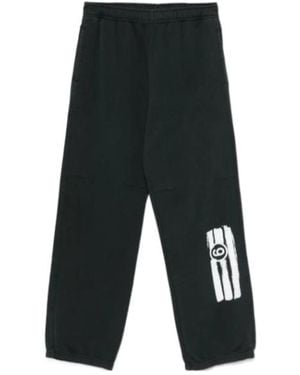 MM6 by Maison Margiela Numbers-Motif Track Trousers - Grey