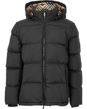 Burberry Burb Bideford Medium Puffer Jacket - Black