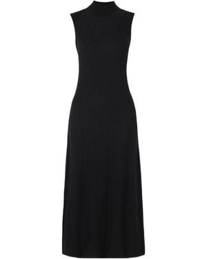 JOSEPH Gradient Stitch High Neck Dress - Black