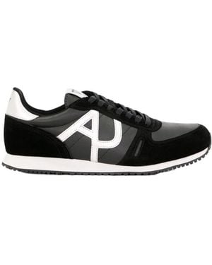 Armani Jeans Casual Sports Shoes - Black