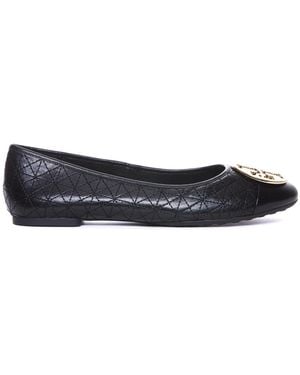 Tory Burch Claire Quilted Ballet Flats - Black