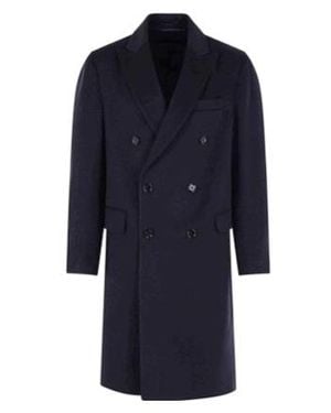Lardini Double-Breasted Coat - Blue