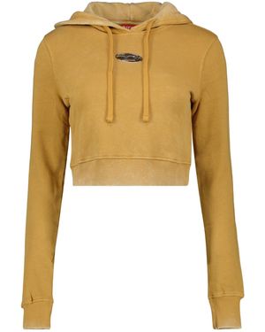 DIESEL F-Slimmy-Hood-P5 Hoodie - Yellow