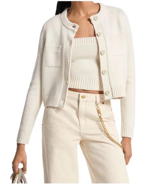 MICHAEL Michael Kors Knitted Cardigan - Natural