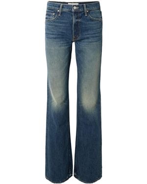 Mother The Reifler Mid-Rise Straight-Leg Jeans - Blue