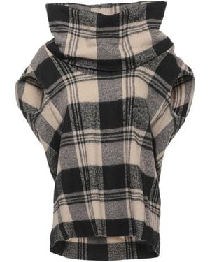 Rick Owens Tartan Asymmetric Blouse - Gray