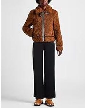 MAX&Co. Simple Straight-Leg Wide-Leg Trousers - Black