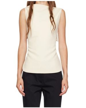 Rohe Backless Lace-Up Vest - White
