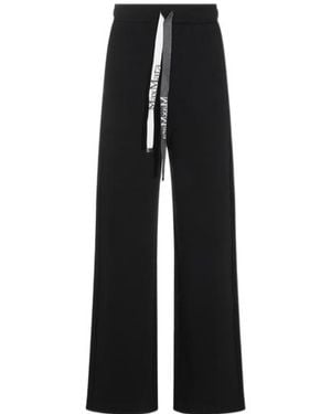 Max Mara Smmbali Logo-Drawstring Track Trousers - Black