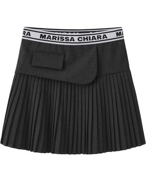Marissa Chiara Pleated Skirt - Black
