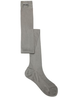 Miu Miu Hold Ups Socks - White