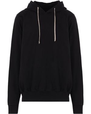 Rick Owens Hun Drawstring Hoodie - Black