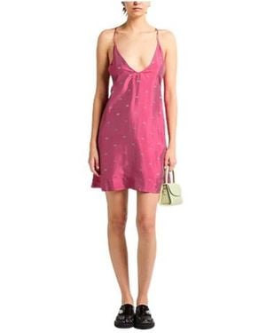 Ganni Short Dress - Pink