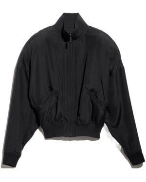 Gucci Silk Poplin Zip Jacket - Black