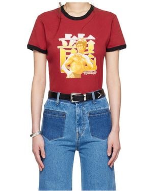 Lu'u Dan Bruce Lee X Collaboration Crew Neck T-Shirt - Blue