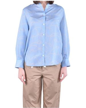Woolrich Long-Sleeved Fluid Shirt - Blue