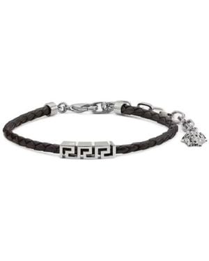 Versace Greca Braided Bracelet - White