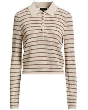 Rag & Bone Striped Light Knitted Jumper - Natural