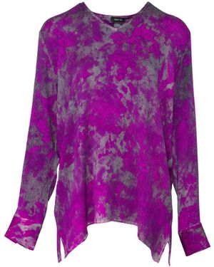 Avant Toi Printed Top - Purple
