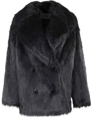 Stand Studio Katalina Fax-Fur Coat - Black