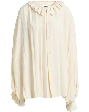 MM6 by Maison Margiela Loose-Fitting Long-Sleeved Top - White