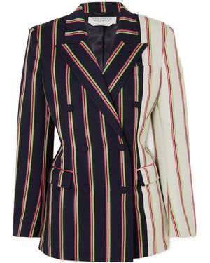 Gabriela Hearst Double-Breasted Suit Jacket - Black