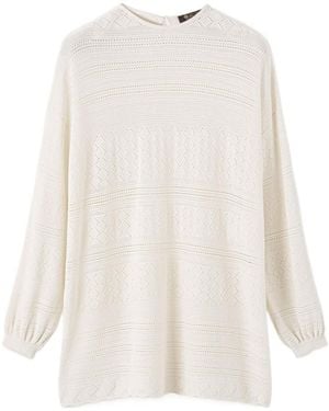 Loro Piana Royal Lightweight Longline Sweater - White