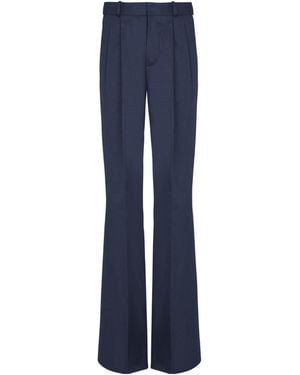 Balmain Twill Darted Trousers - Blue
